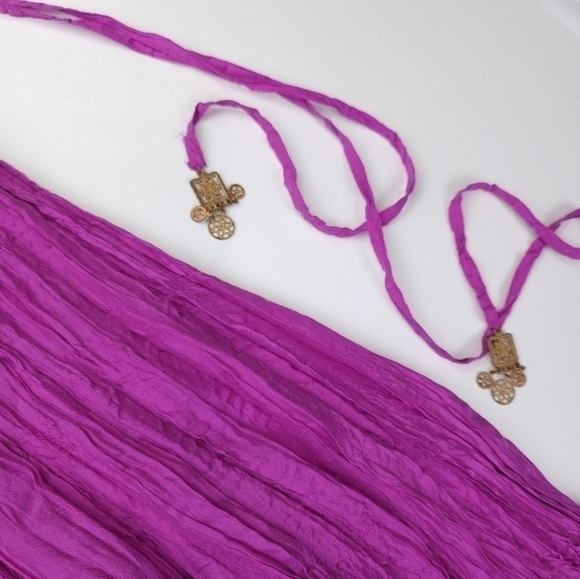 Banana Republic Pink Fuscia Silk Skirt Size Xs - Picture 4 of 11